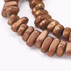 Electroplate Non-magnetic Synthetic Hematite Beads Strands&nbsp;G-P367-H-10