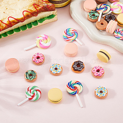 60Pcs 12 Style Opaque Resin Imitation Food Cabochons&nbsp;DIY-SP0003-75