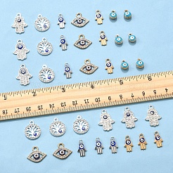 36Pcs 6 Styles Alloy Charms&nbsp;ENAM-FS0002-38