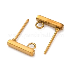 Ion Plating(IP) 316 Stainless Steel Stud Earring Findings&nbsp;STAS-E482-03B-G-A