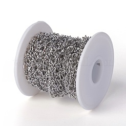 Tarnish Resistant 304 Stainless Steel Figaro Chains&nbsp;CHS-I001-09P