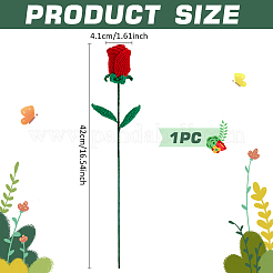 Flower Cotton with Iron Knitted Costume Ornament Accessories&nbsp;DIY-WH0570-09C