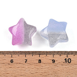 Two Tone Transparent Resin Beads&nbsp;RESI-N042-03A