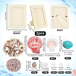 DIY Wooden Photo Frame Stands Material Kits&nbsp;DIY-PH0034-37