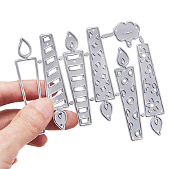 Birthday Candle & Cake Frame Metal Cutting Dies Stencils&nbsp;DIY-GF0001-17