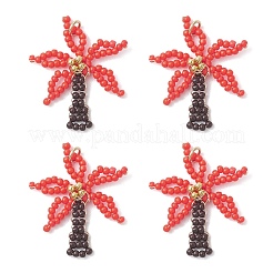 Glass Seed Beaded Pendants&nbsp;PALLOY-MZ01251