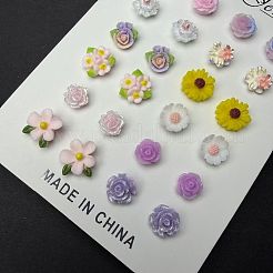 Brass & Enemal Stud Earrings for Women&nbsp;WG6A5D7-01