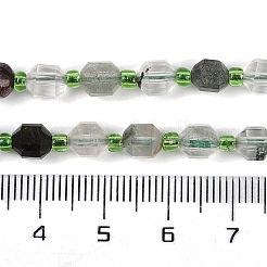 Natural Lodolite Quartz Beads Strands&nbsp;G-O201B-109E