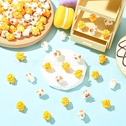 100Pcs 2 Colors Resin Popcorn Miniature Ornaments&nbsp;RESI-CJ0005-34
