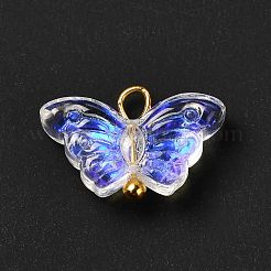 Electroplate Transparent Glass Pendants&nbsp;PALLOY-JF00903