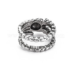 Skull Wide Open Cuff Ring&nbsp;RJEW-S038-242
