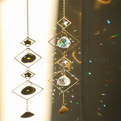1Pc Glass Pendant Decorations&nbsp;HJEW-LP0002-55