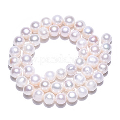 Natural Cultured Freshwater Pearl Beads Strands&nbsp;PEAR-N013-08E