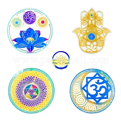 DIY Hamsa Hand/Lotus/Yoga Sign Pendant Decoration Food Grade Silicone Molds&nbsp;SIMO-PW0016-04