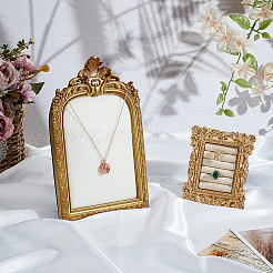 2Pcs 2 Styles TPR Covered with Velvet Necklace & Ring Display Photo Frames Sets&nbsp;ODIS-SP0001-13