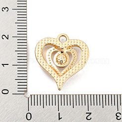 UV Plating Alloy Rhinestone Pendants&nbsp;PALLOY-D026-22G