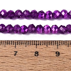Transparent Electroplate Glass Beads Strands&nbsp;EGLA-Q131-01A-09