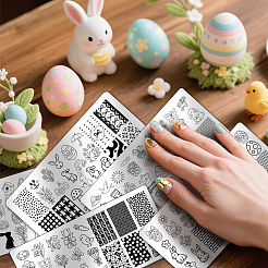 Stainless Steel DIY Nail Art Templates&nbsp;MRMJ-WH0098-055