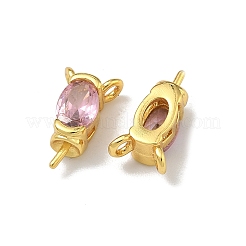 Brass Pave Single Cubic Zirconia Peg Bails Pin Charms&nbsp;KK-D226-01G-03
