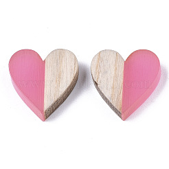 Resin & Wood Two Tone Cabochons&nbsp;LS-RESI-R425-04E
