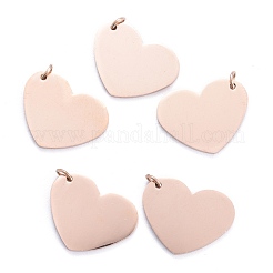 Ion Plating(IP) 304 Stainless Steel Stamping Blank Tag Pendants&nbsp;STAS-I311-26RG