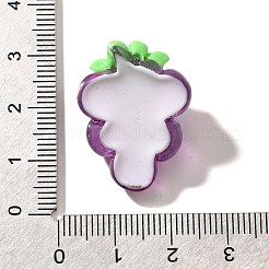 Electroplate UV Plating Opaque Fruit Resin Cabochons&nbsp;CRES-U004-03A