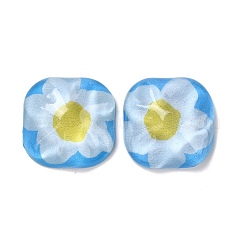 Oil Painting Style Resin Cabochons&nbsp;CRES-P019-01A
