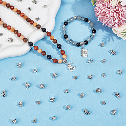 200Pcs 10 Styles Tibetan Style Alloy Tube Bails&nbsp;TIBE-PA0001-20