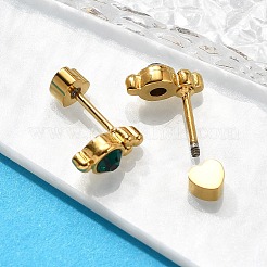 Ion Plating(IP) 304 Stainless Steel Stud Earrings&nbsp;EJEW-A118-17G-01