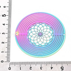 201 Stainless Steel 3D Rotating Hanging Wind Spinner&nbsp;STAS-T064-92