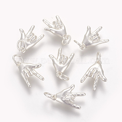 Brass ASL Charms&nbsp;KK-O122-11MS