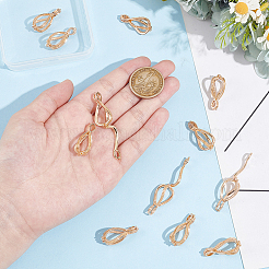 12Pcs Brass Bead Cage Pendants&nbsp;KK-PH0010-48