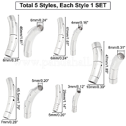 304 Stainless Steel Bayonet Clasps&nbsp;STAS-UN0020-06P