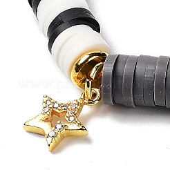 10Pcs 10 Styles Polymer Clay Heishi Beads Stretch Bracelets Sets&nbsp;BJEW-JB05923