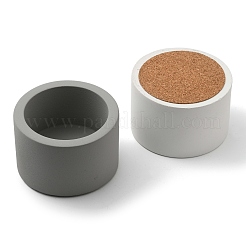 2Pcs 2 Colors Cement Candle Cups&nbsp;AJEW-FG0001-93A