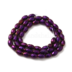 Electroplated Strong Magnetic Synthetic Hematite Beads Strands&nbsp;G-P518-02B