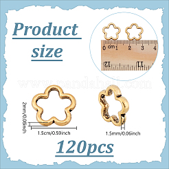 120Pcs Tibetan Style Alloy Bead Frames&nbsp;FIND-UN0007-15