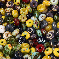 Picasso Glass Seed Beads&nbsp;SEED-N010-01I