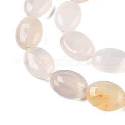 Natural White Agate Beads Strands&nbsp;G-M206-34