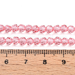 Baking Paint Transparent Glass Beads Strands&nbsp;DGLA-A035-T4mm-D01