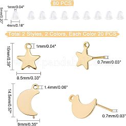 304 Stainless Steel Stud Earring Findings&nbsp;STAS-UN0023-23