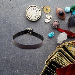 1Pc Leather Punk Rock Style Necklaces&nbsp;NJEW-CL0001-05