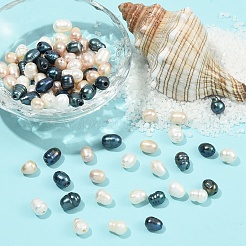 90Pcs 3 Colors Large Hole Pearl Beads&nbsp;PEAR-YW0001-54