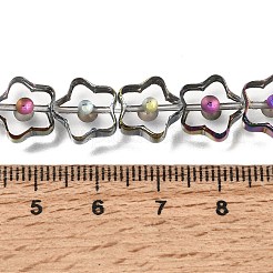 Electroplated Transparent Glass Beads Strands&nbsp;GL-CBA98F0-09A