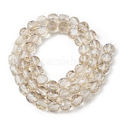 Electroplate Glass Beads Strands&nbsp;EGLA-L045-G-PL02