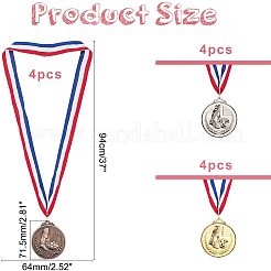 Zinc Alloy Football Medals&nbsp;NJEW-GA0001-01