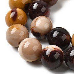 Round Natural Mookaite Gemstone Bead Strands&nbsp;G-J333-06-12mm