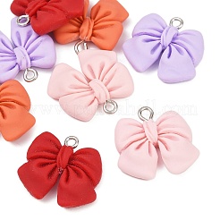 8Pcs 4 Colors Resin Pendants&nbsp;RESI-FP0001-46