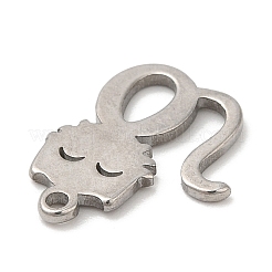 Non-Tarnish 304 Stainless Steel Charms&nbsp;STAS-H134-01P