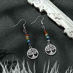 Alloy Tree of Life Dangle Earrings&nbsp;EJEW-JE05462-05